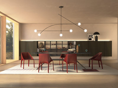 WebGL architecture visualization - Poliform dining space realtime archviz