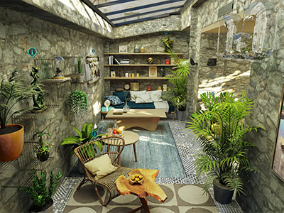 WebGL virtual house tour 4D