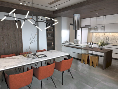 modern architecture VR virtual walkthrough real-time
