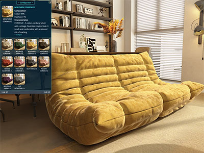 Real-time Online 3D Product Configurator for 3ds Max